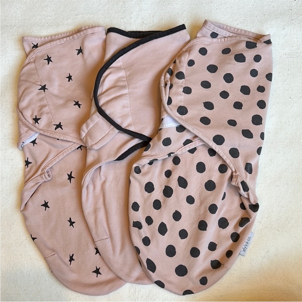 Ely’s & Co. Swaddle SleepSack 3-pack